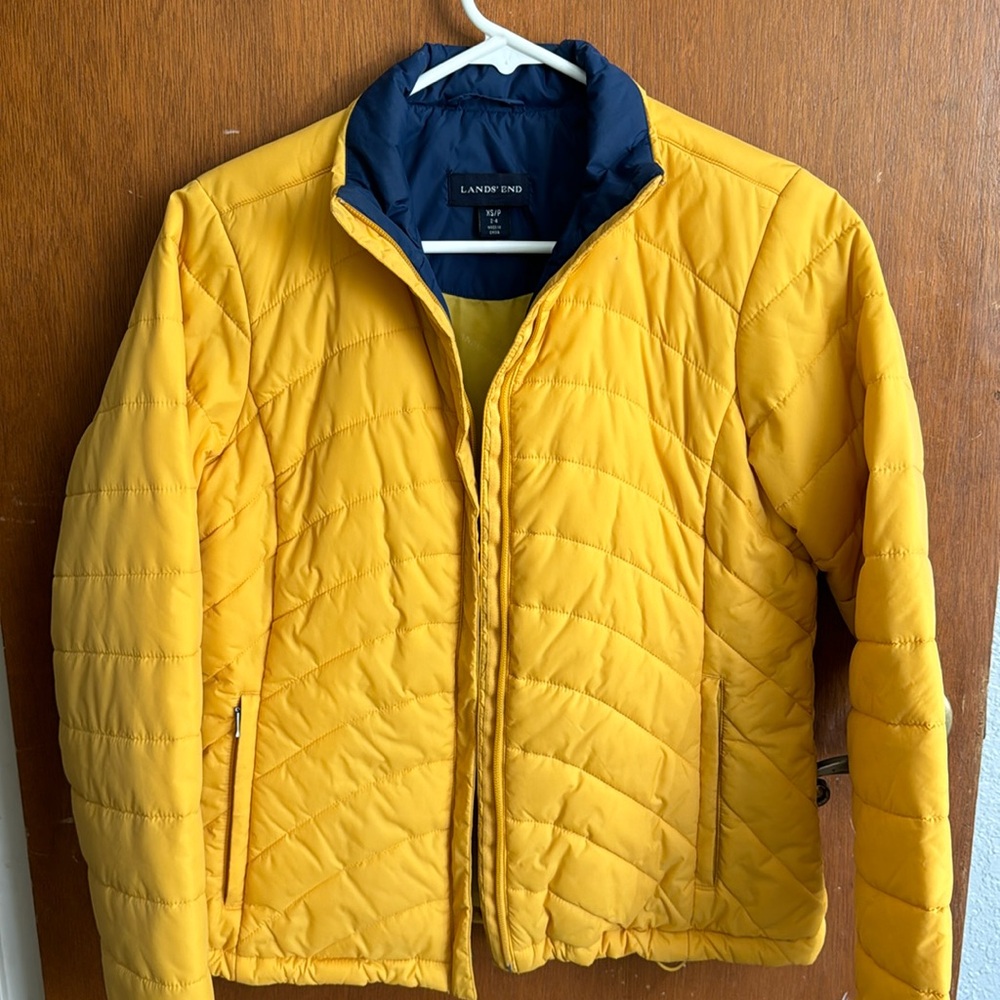 Land's End yellow puffer